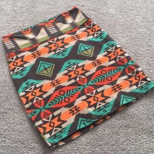 Aztec mini skirt
